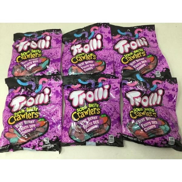 Trolli Sour BriteÂ Crawlers -Very BerryÂ (6 x 142g)