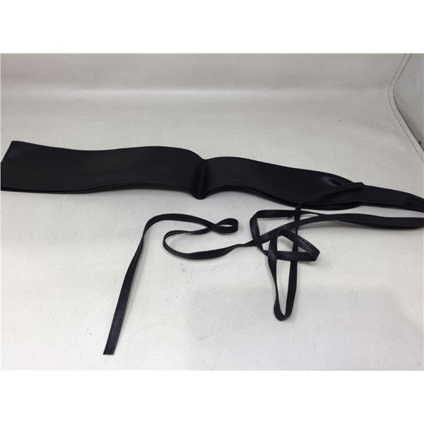 Pleather Wrap Belt-Black (O/S)