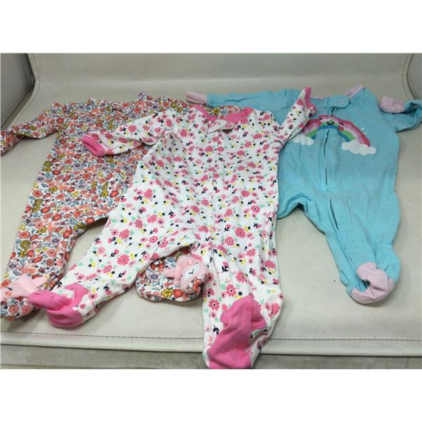 Simple Joys Zippered Pajamas (0-3mth) 3pk