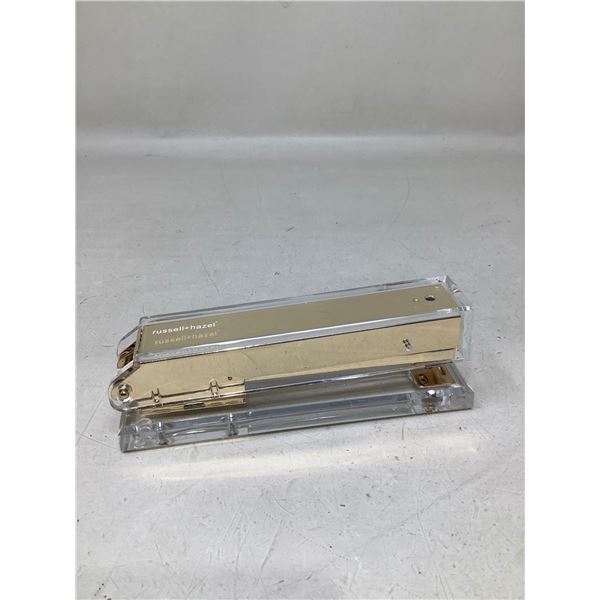 Russell & Hazel Acrylic and Gold Stapler