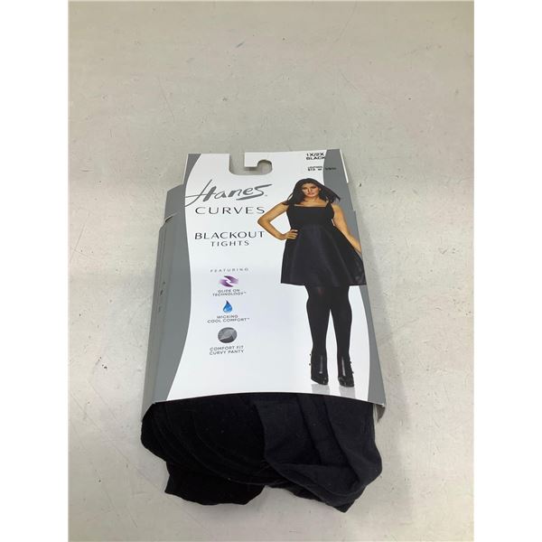 Hanes Curves Blackout Tights