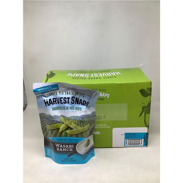 Harvest Snaps Wasabi Ranch Green Pea Snack Crisps (12 x 93g)