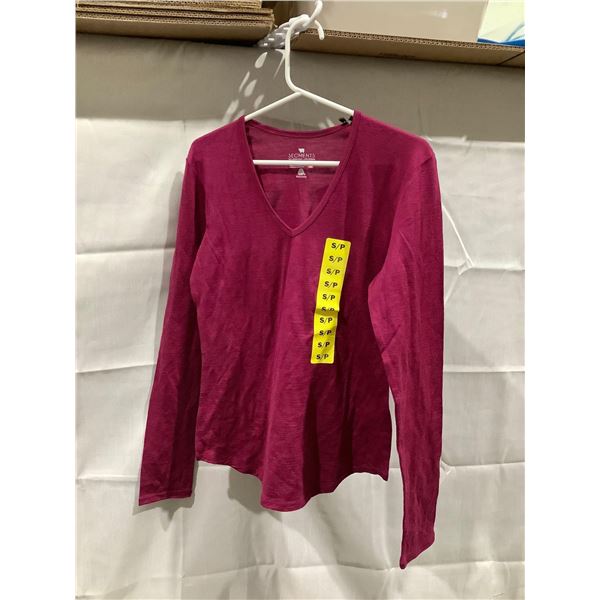 Seg'ments Merino Wool V-Neck Top (S)