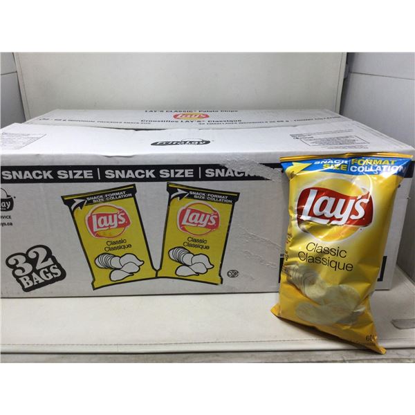 Lays Classic Potato chips (32 x 60g)