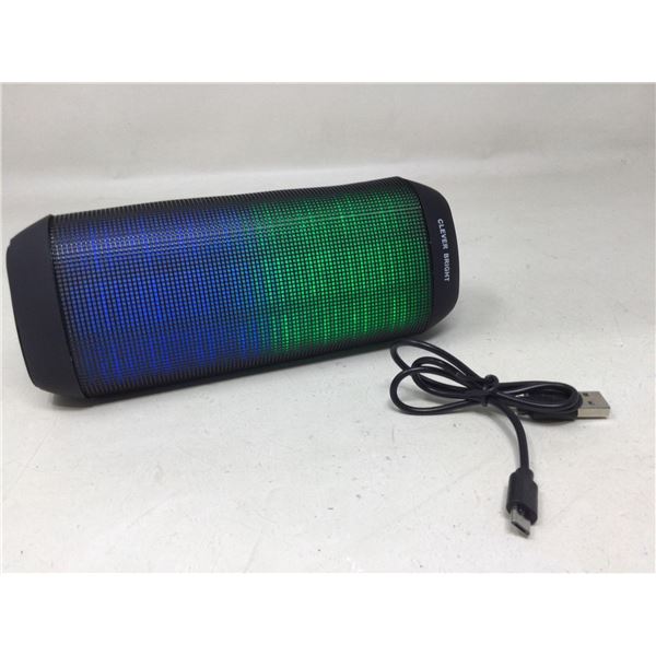 Clever Bright Lightup Bluetooth Speaker- Tested and WorksÂ