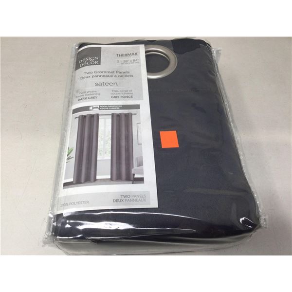 Design decor set of grommet black out panels 38 x 84 inch