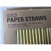 Image 2 : Gold Paper Straws (3 x 144)