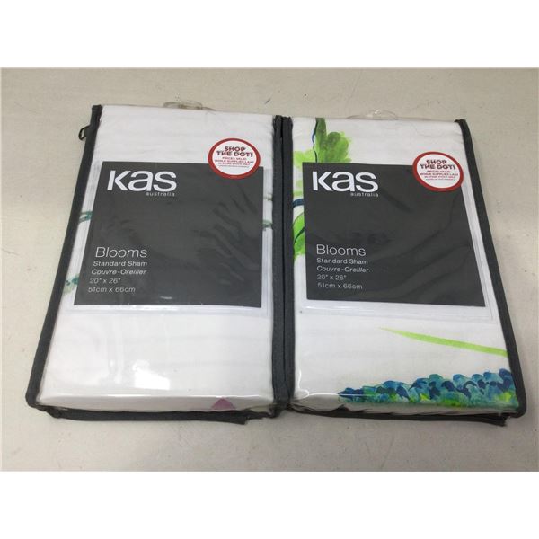 KAS Blooms, Standard Shams (2-20in x 26in)