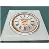 Image 1 : Galvanized Metal Battery Wall Clock (23.6in)