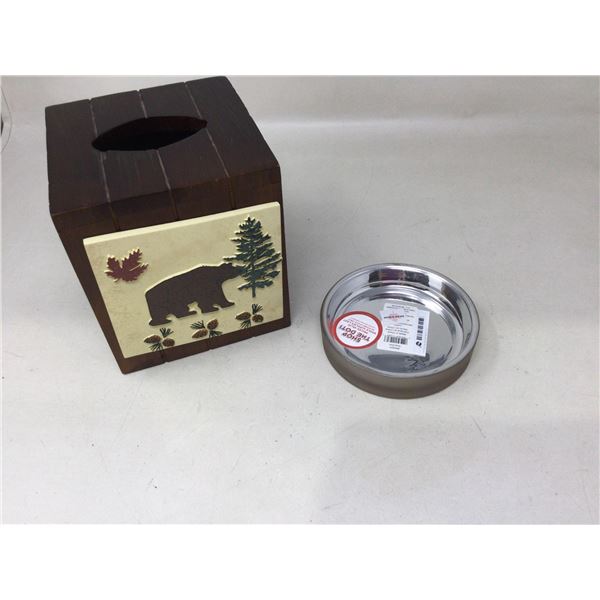 Tissue Box and Soap Dish