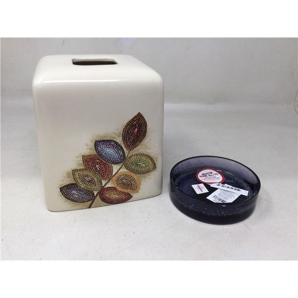Tissue Box and Soap Dish