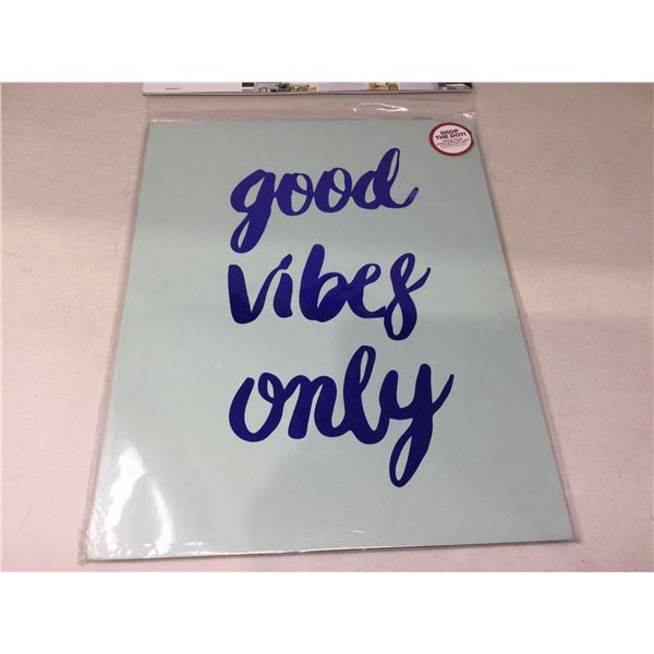 11in x 14in Good Vibes Art Poster