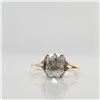 Image 2 : 10K Yellow Gold Fancy Brown Diamond(1Ct,I1) Diamond(0.04ct) Ring (~Size 6.25) (~weight 1.2g), Made i