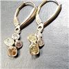 Image 1 : 10K Yellow Gold Fancy Color Diamond(1.32Ct, I1-I3) Diamond(0.13Ct,I1-I2,G-H) Earrings (~weight 1.17g