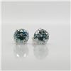 Image 2 : 10K White Gold Moissanite(1.5ct) Earrings (~weight 0.66g), Made in Canada, Appraised Retail $1610