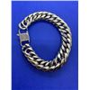 Image 4 : Mens Heavy 14 mm wide Silver Cubana link style bracelet