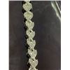 Image 2 : Ladies Heart Lock multi stone tennis bracelet