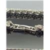 Image 3 : Ladies Heart Lock multi stone tennis bracelet