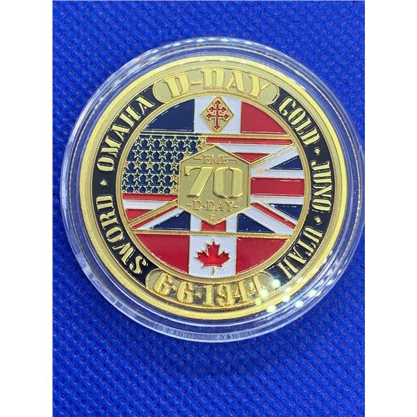 1944 Normandie D-Day Cased Commemorative Medallion