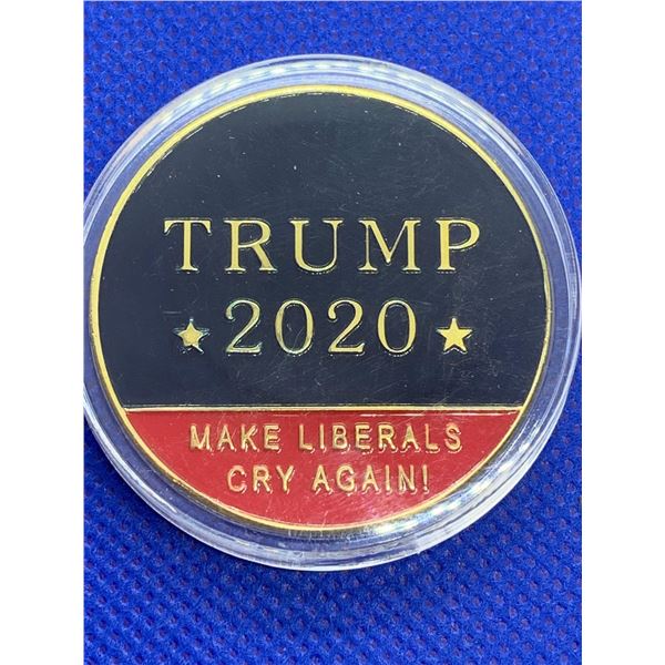 Trump 2020 make liberals cry again collector cased Medallion