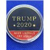 Image 1 : Trump 2020 make liberals cry again collector cased Medallion