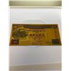 Image 1 : Collectible gold clad Hong Kong international 500 million banknote