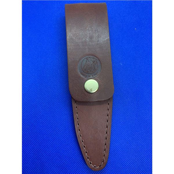 Knives of Alaska Knife fixed blade trappers knife with leather sheath