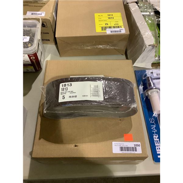 Case of 5 5-Pack 3x21 80 Grit Sanding Belts