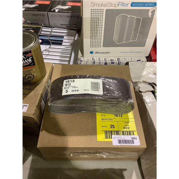 Case of 5 5-Pack 3x21 80 Grit Sanding Belts