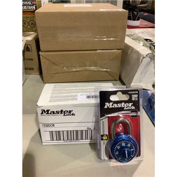 Case of 4 Master Lock Combination Padlocks - Model: 1530DCM