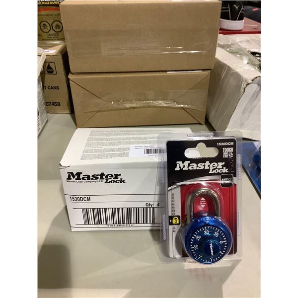 Case of 4 Master Lock Combination Padlocks - Model: 1530DCM