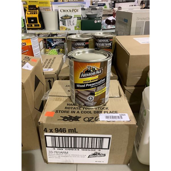Case of ArmorAll Mocha Brown Wood Preservative (3 x 946mL)