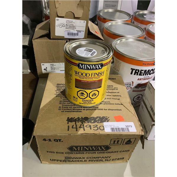 Case of Minwax Wood Finish Penetrating Stain (4 x 946mL)