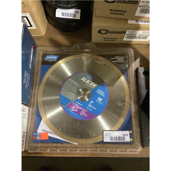 Norton Slicer 10in Circular Saw Diamond Blade