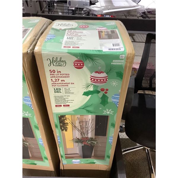 Holiday Living 50in Pre-Lit Potted Arrangement