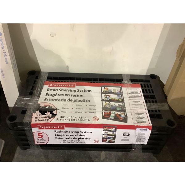 Organize-It Resin Shelving System (36in x 18in x 72in)