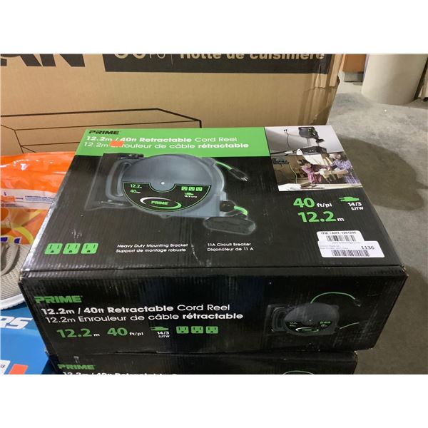 Prime 40ft Retractable Cord Reel