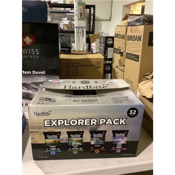 Case of Hardbite Explorer Pack Chips (~Approx 32 x 30g)