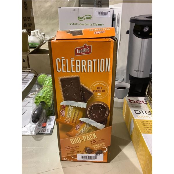 Leclerc Celebration Duo-Pack Milk Chocolate and Caramel Truffle Cookies (900g)