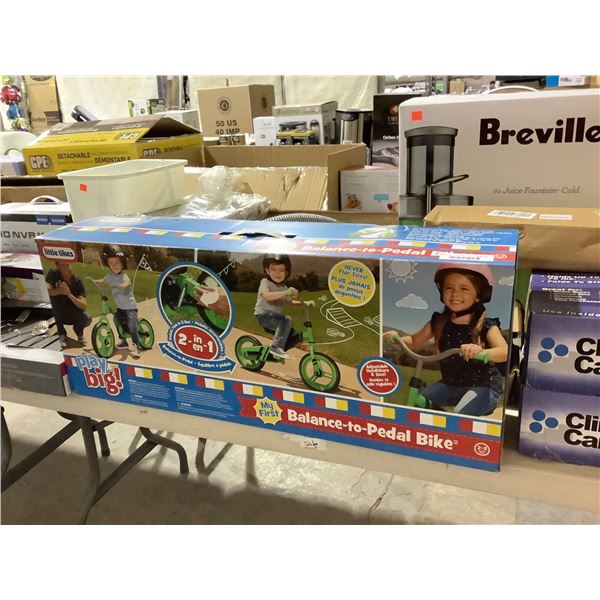 Little Tikes Play Big 2-in-1 Balance-to-Pedal Bike