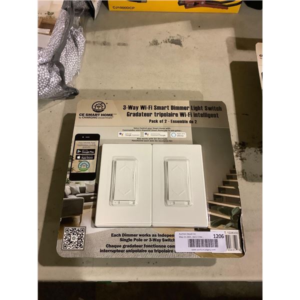 CE Smart Home 3-Way Wi-Fi Smart Dimmer Light Switch