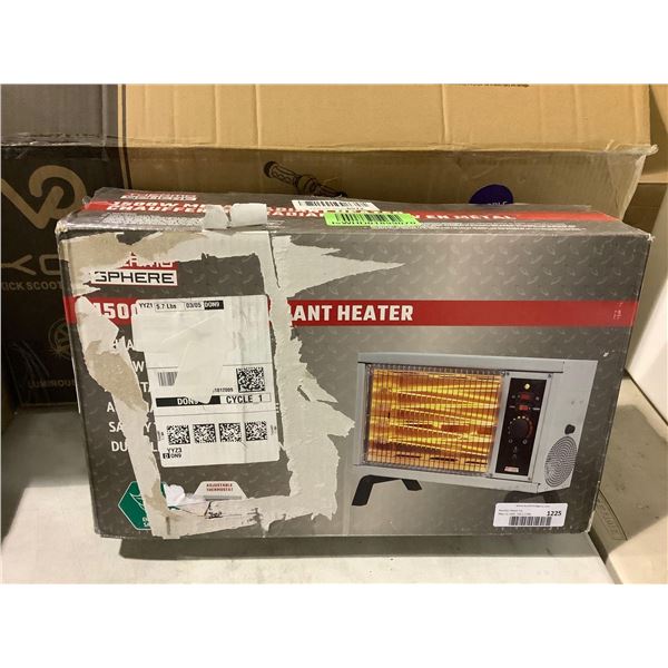 Thermo Sphere 1500W Metal Radiant Heater