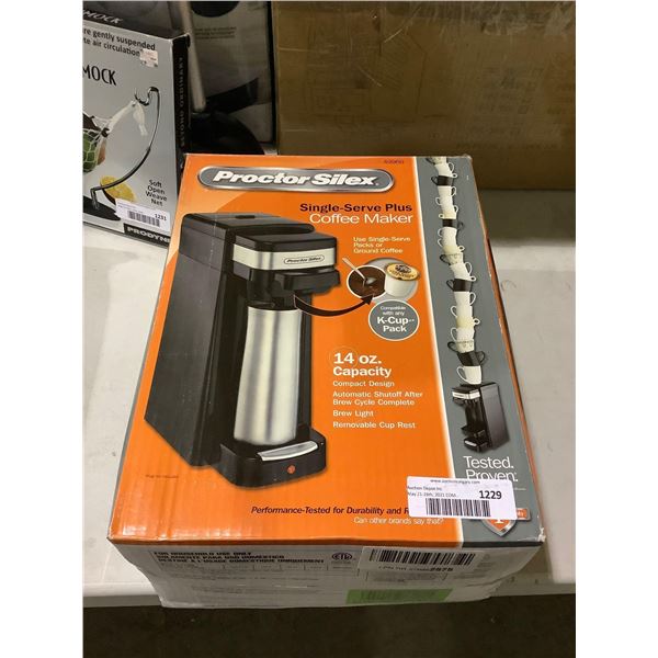 Proctor Silex Single Serve Plus K-Cup Coffee Maker