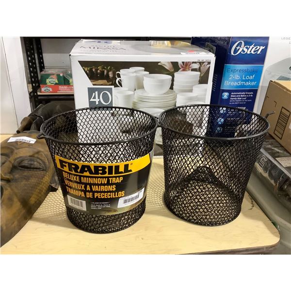 Frabill Deluxe Minnow Trap Lot of 2