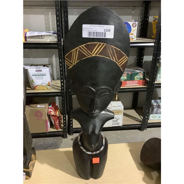 Decorative Wooden Statue 19in