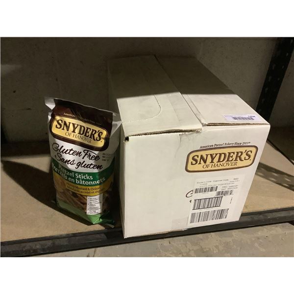 Case of Snyders Honey Mustard and Onion Pretzel Sticks (12 x 220g)