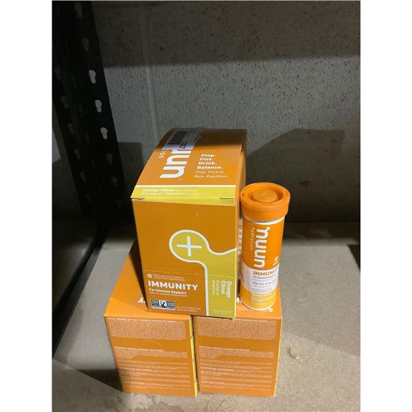 Nuun Hydration for Immunity Support- Orange Citrus Flavor Tabs (8 x 55g) Lot of 3