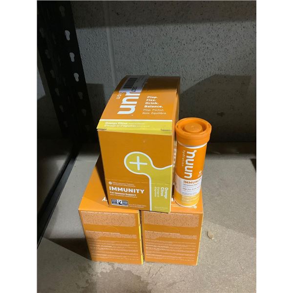 Nuun Hydration for Immunity Support- Orange Citrus Flavor Tabs (8 x 55g) Lot of 3
