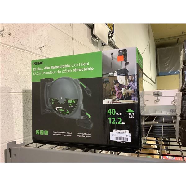 Prime 40ft Retractable Cord Reel