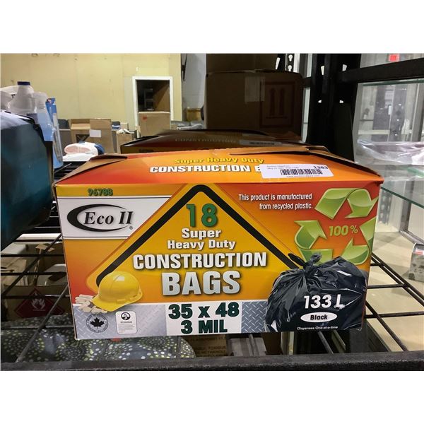 Eco II Super Heavy Duty Construction Bags (133L)